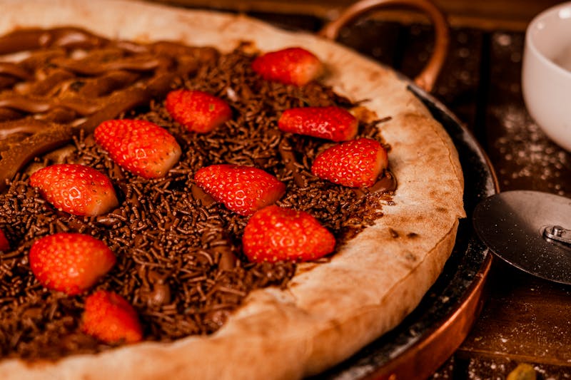 Nutella pizza dessert at luce pizza